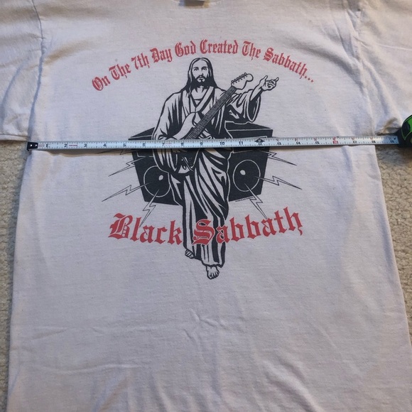 BLACK SABBATH White Graphic T-Shirt Fruit of the Loom size M 100% cotton 2005 - Picture 13 of 16